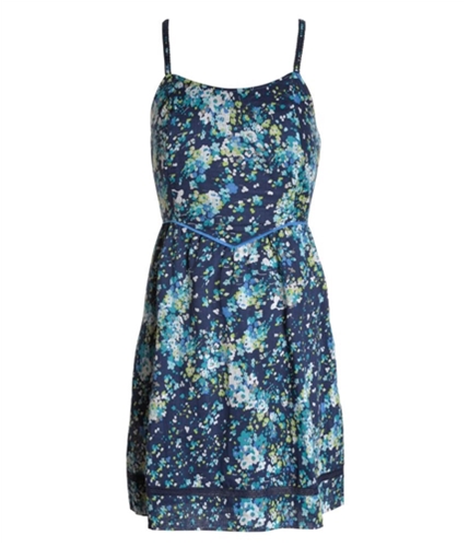 Aeropostale Womens Lined Floral Summer Sundress navyniblue XS