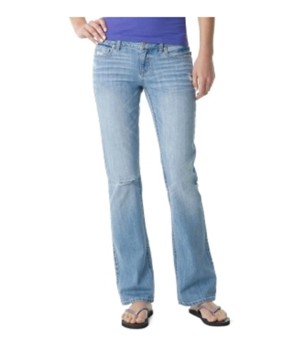 Aeropostale Womens Light Wash Denim Boot Cut Jeans ltwash 1/2x32