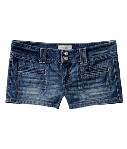 Aeropostale Womens Solid Casual Denim Shorts blues 00