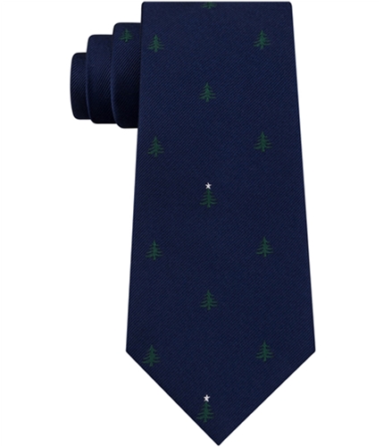 Tommy Hilfiger Mens Christmas Tree Self-tied Necktie navy One Size