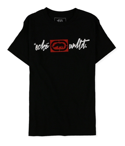 Ecko Unltd. Mens Slim Fit Script Graphic T-Shirt black S