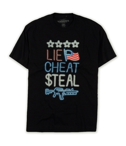 Ecko Unltd. Mens Scheme Gleam Graphic T-Shirt black XS
