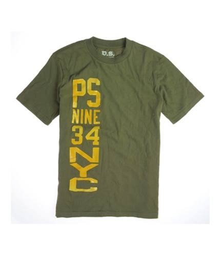 Aeropostale Boys P.s. Ps Nine 34 Nyc Graphic T-Shirt ltleaf L
