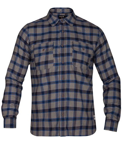 Hurley Mens Dri-Fit Flannel Button Up Shirt 063 S