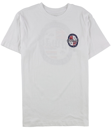 Quiksilver Mens Hi Beer Graphic T-Shirt white L
