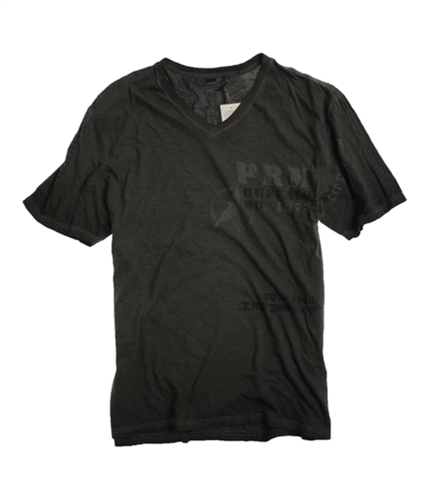 Buffalo David Bitton Mens V-neck Ss Graphic T-Shirt darkashgrey 2XL