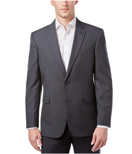 Tommy Hilfiger Mens Professional Two Button Blazer Jacket grey 38