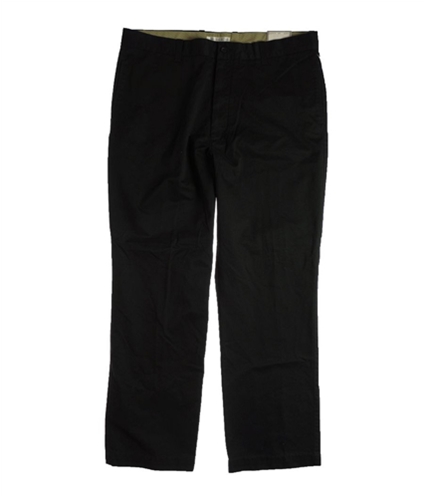 Geoffrey Beene Mens Collection Ff Twill Dress Pants Slacks black 40x32