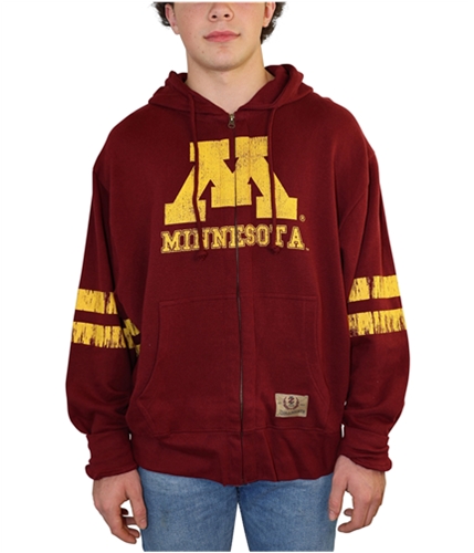 IZOD Mens Collegiate Full Zip Hooded Sweatshirt maroon M