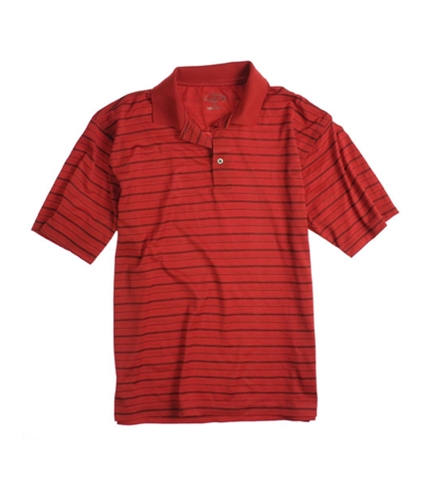Champion Mens Ss Texture Rugby Polo Shirt brightred L