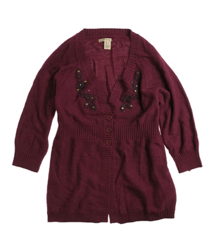 DKNY Womens 3/4 Sleeve Cardigan Sweater 611 L