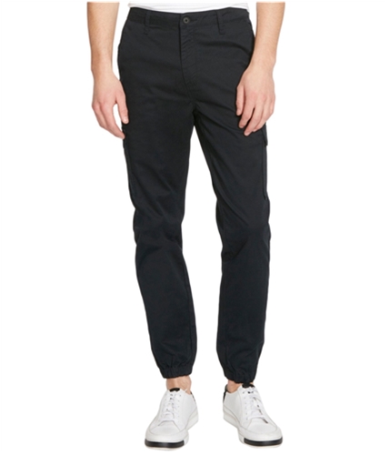 Kenneth Cole Mens Solid Casual Jogger Pants black 32x29