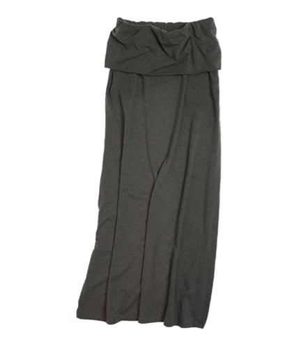 Petticoat Alley Womens Knit Maxi Skirt grey M
