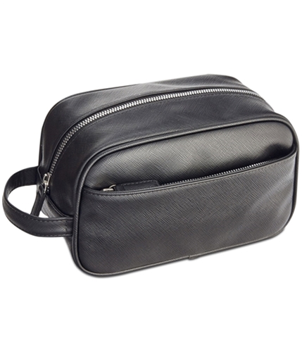Perry Ellis Unisex Faux-Leather Travel Kit Standard Backpack black