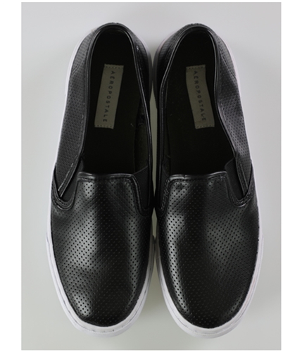 Aeropostale Mens Faux Leather Comfort Loafers black 7