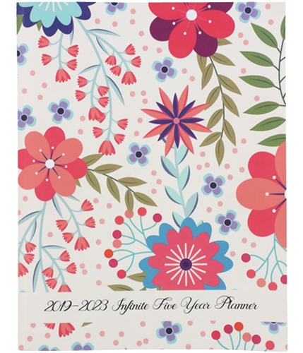 Tags Weekly Unisex 2019-2023 Infinite Five Year Book Planner whitefloral One Size