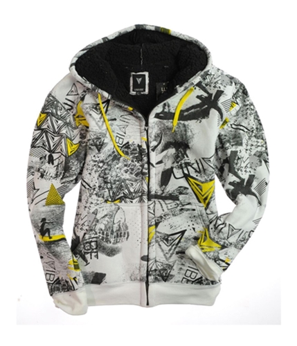 Univibe Mens Lined Full Zip Hoodie Sweatshirt yel L