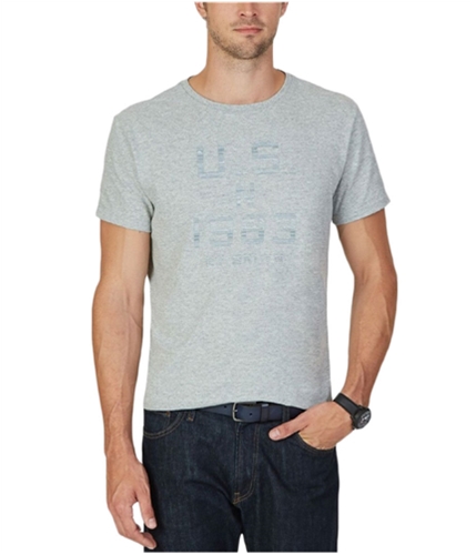Nautica Mens Casual Graphic T-Shirt greyheather S