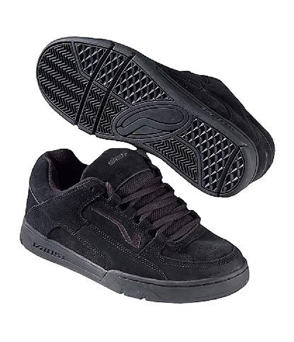 Vans Mens Camacho Low Leather Skate Sneakers black 7.5