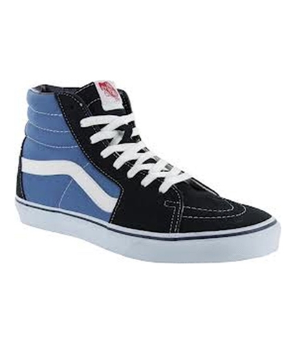 Vans Unisex Sk8-hi Padded Canvas Skateshoes Sneakers navywhite M6.5 W8
