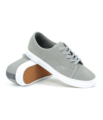 Vans Mens Versa Leather Skate Sneakers greywhite 6.5