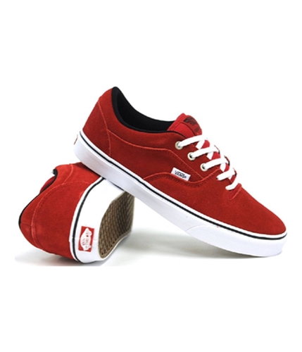 Vans Mens Rowley Style 99' S Suede/canvas Skate Sneakers scarlet 7