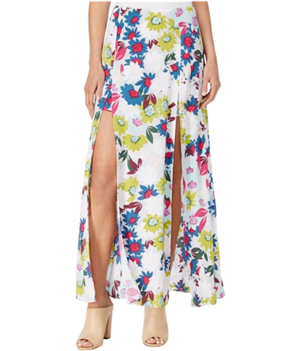 GUESS Womens Kloey Floral-Print A-line Skirt junglegrey 0