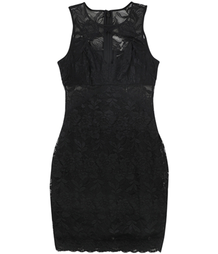 GUESS Womens Silvana Lace Bodycon Mini Dress black XS