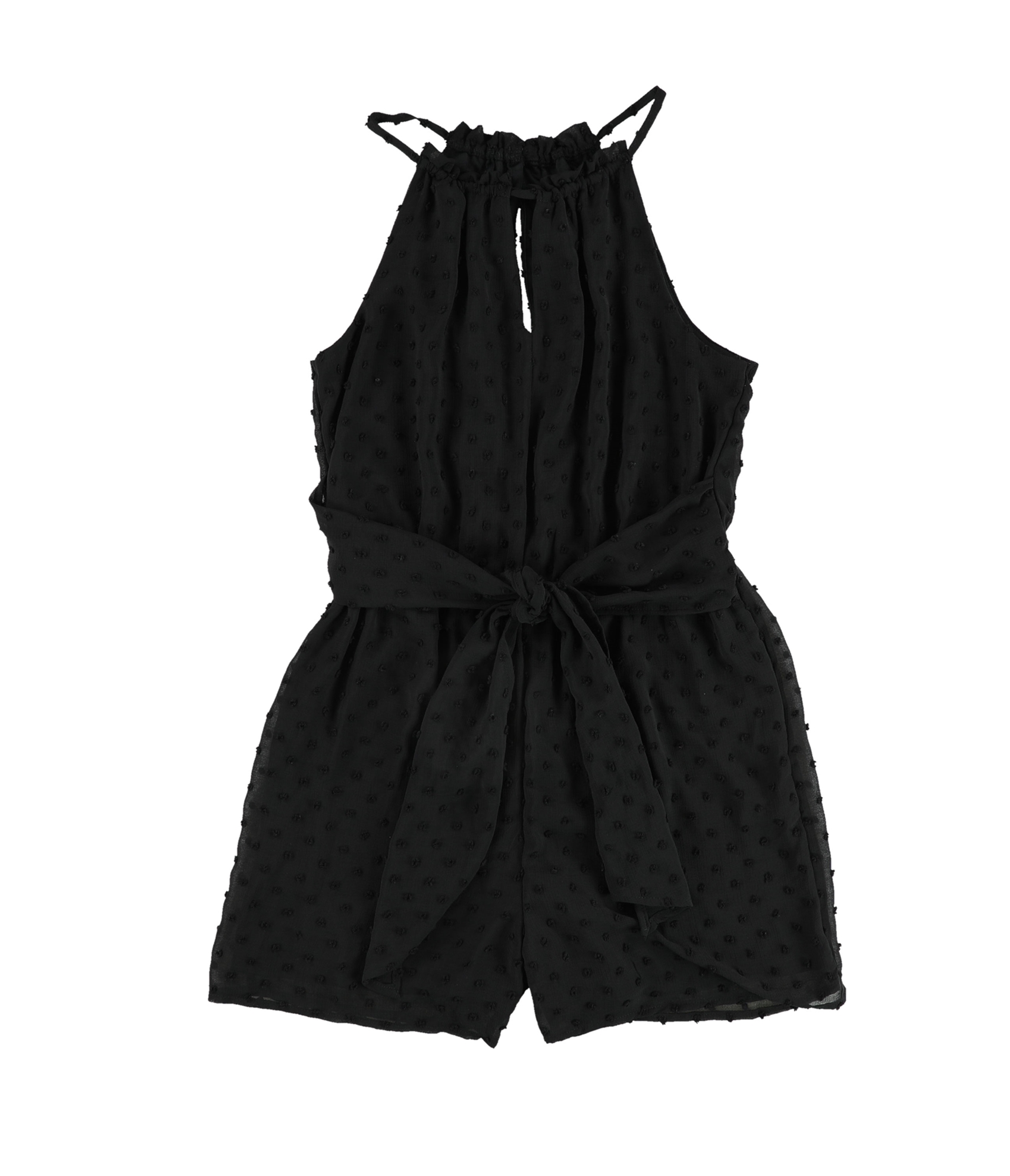 Lady-Models-In-Black-Dotted-Halter-Romper