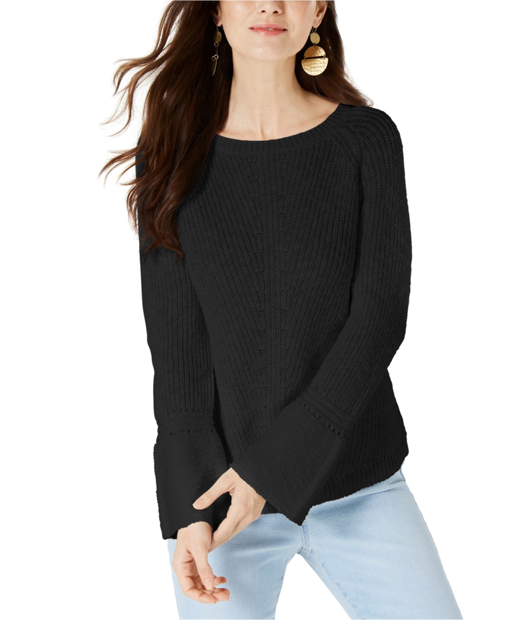 womens bell sleeve sweatshirt
