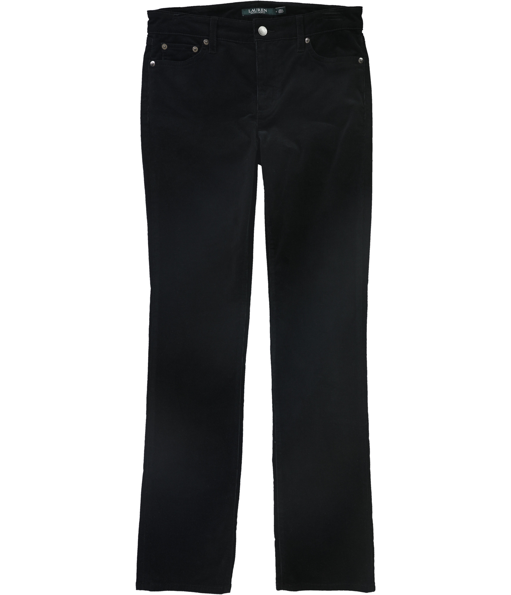 Ralph Lauren Womens Premier Casual Corduroy Pants, Black, 4 ...