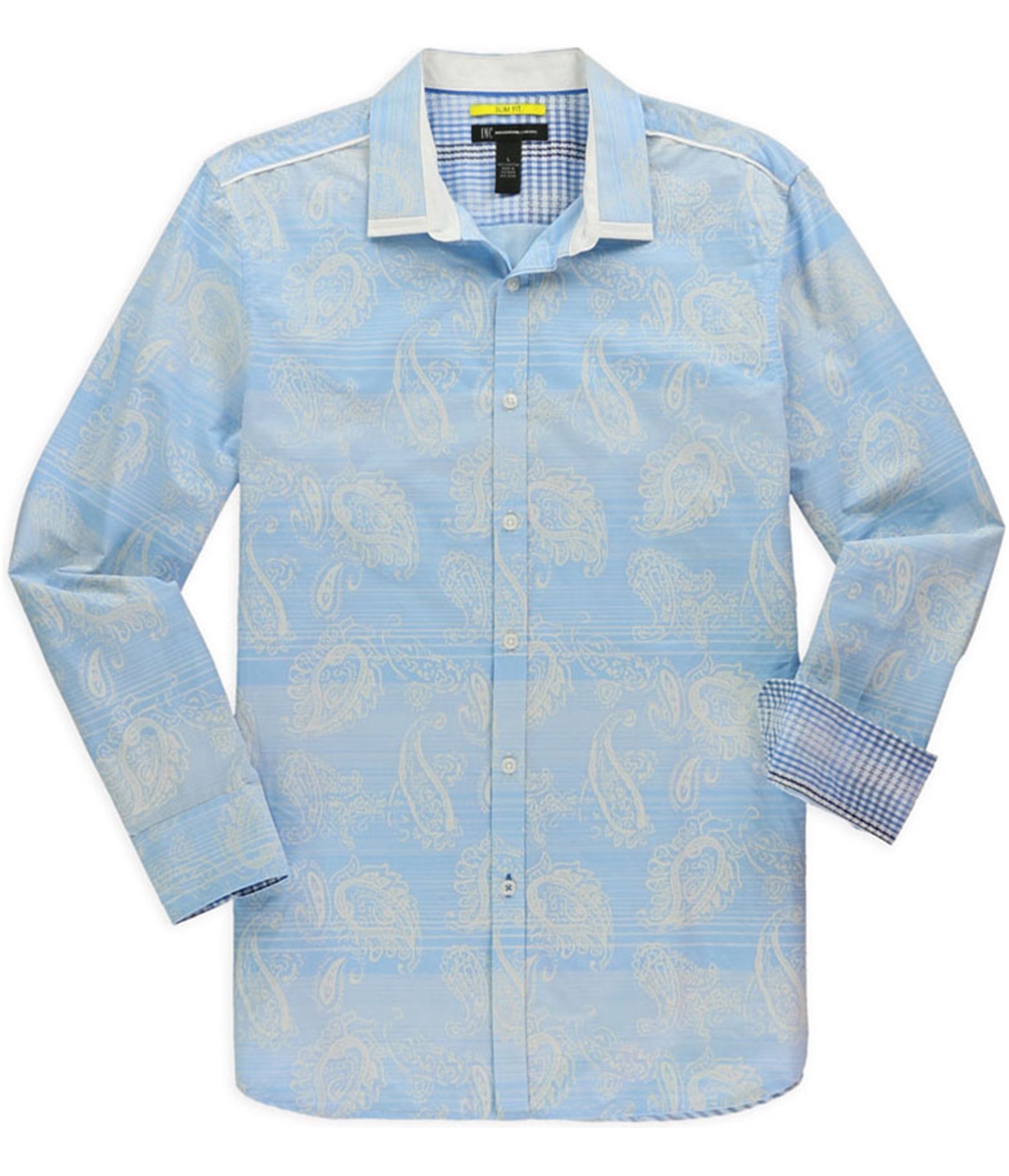 paisley print button up