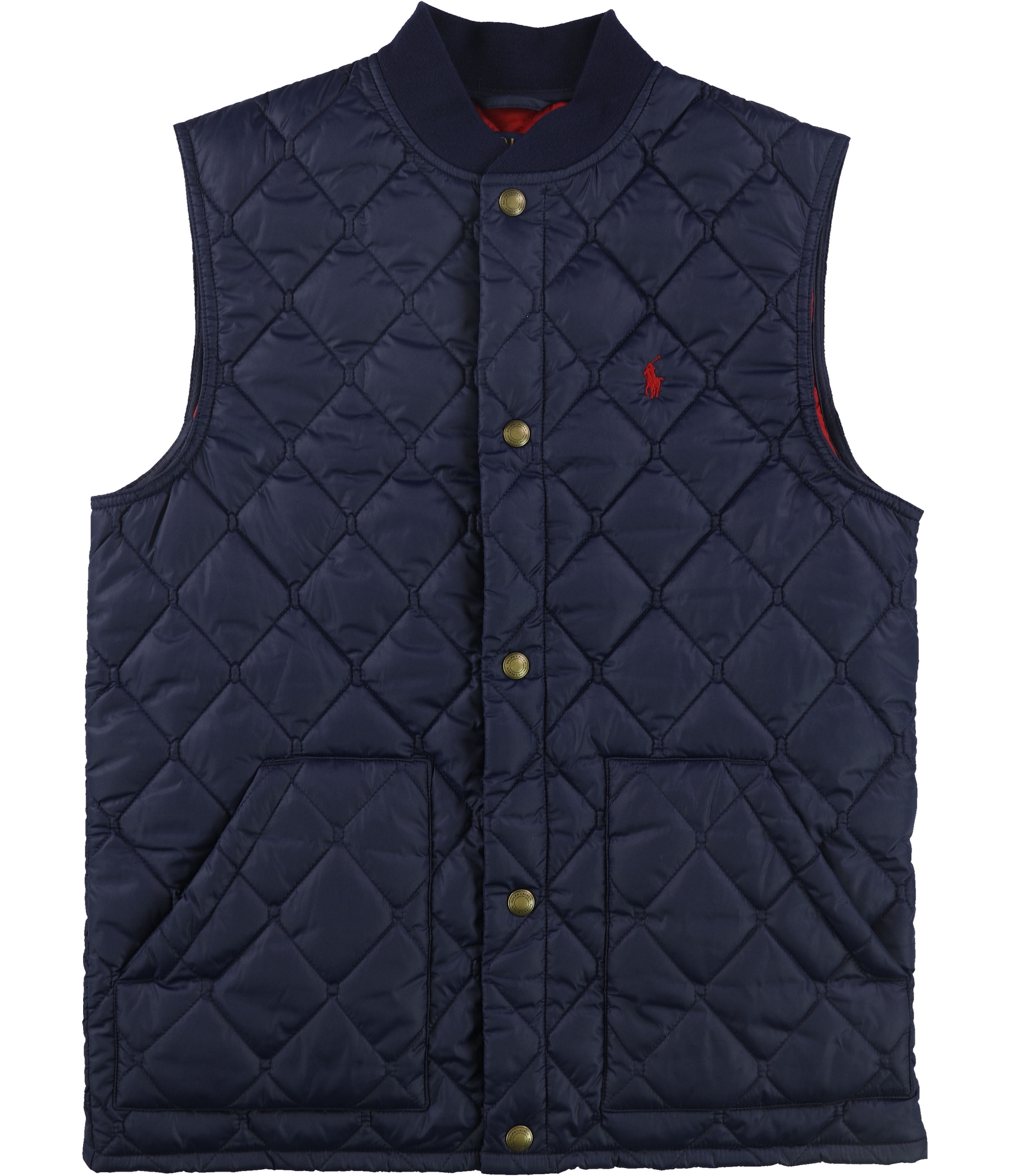 Ralph Lauren Boys Quilted Outerwear Vest, Blue, 14-16 | eBay