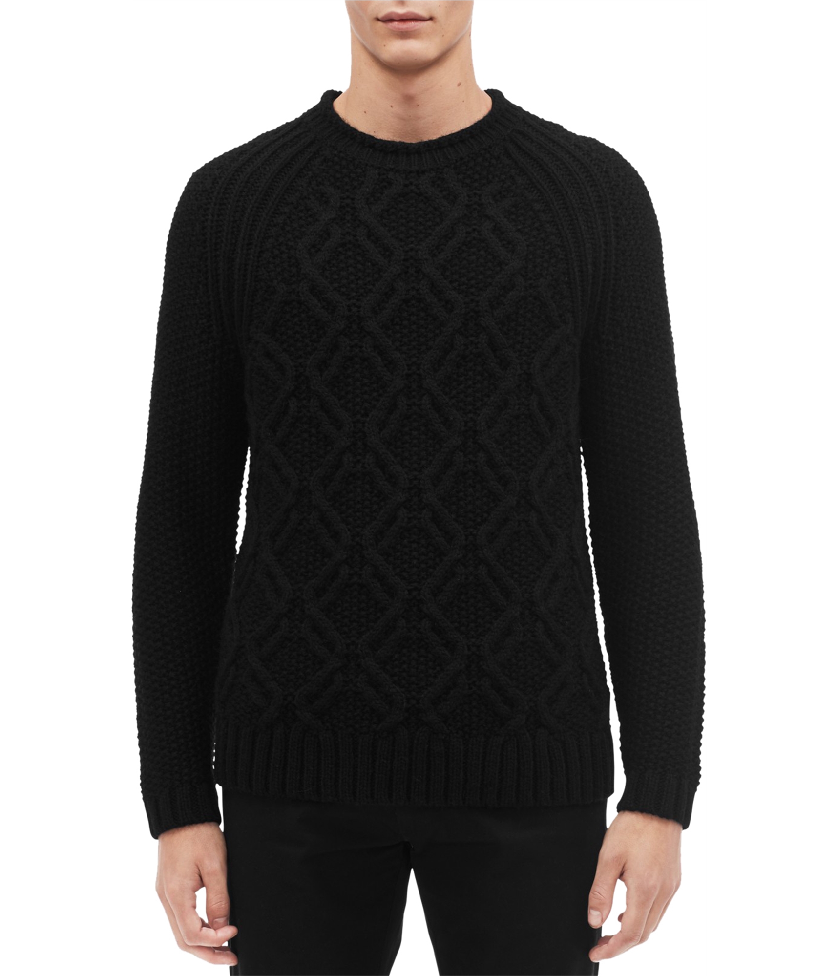 Calvin Klein Mens Cable Knit Sweater | eBay