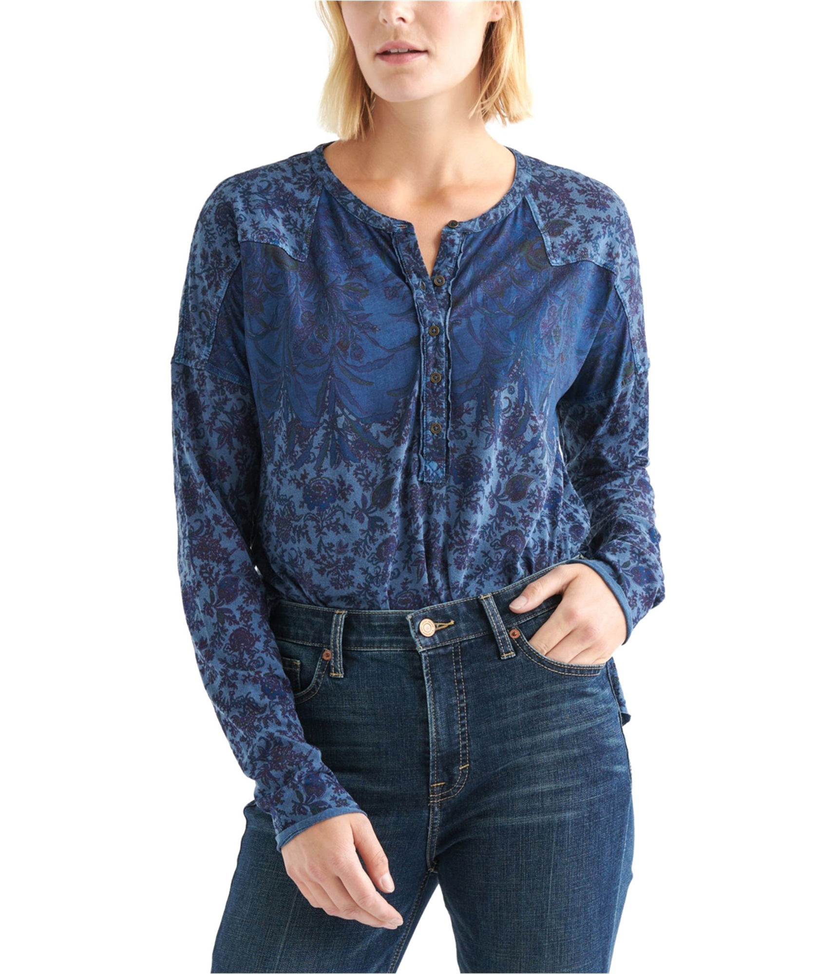 western henley shirt