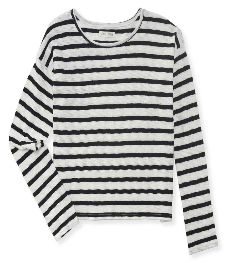 Aeropostale Womens Knit Striped Pullover Sweater 