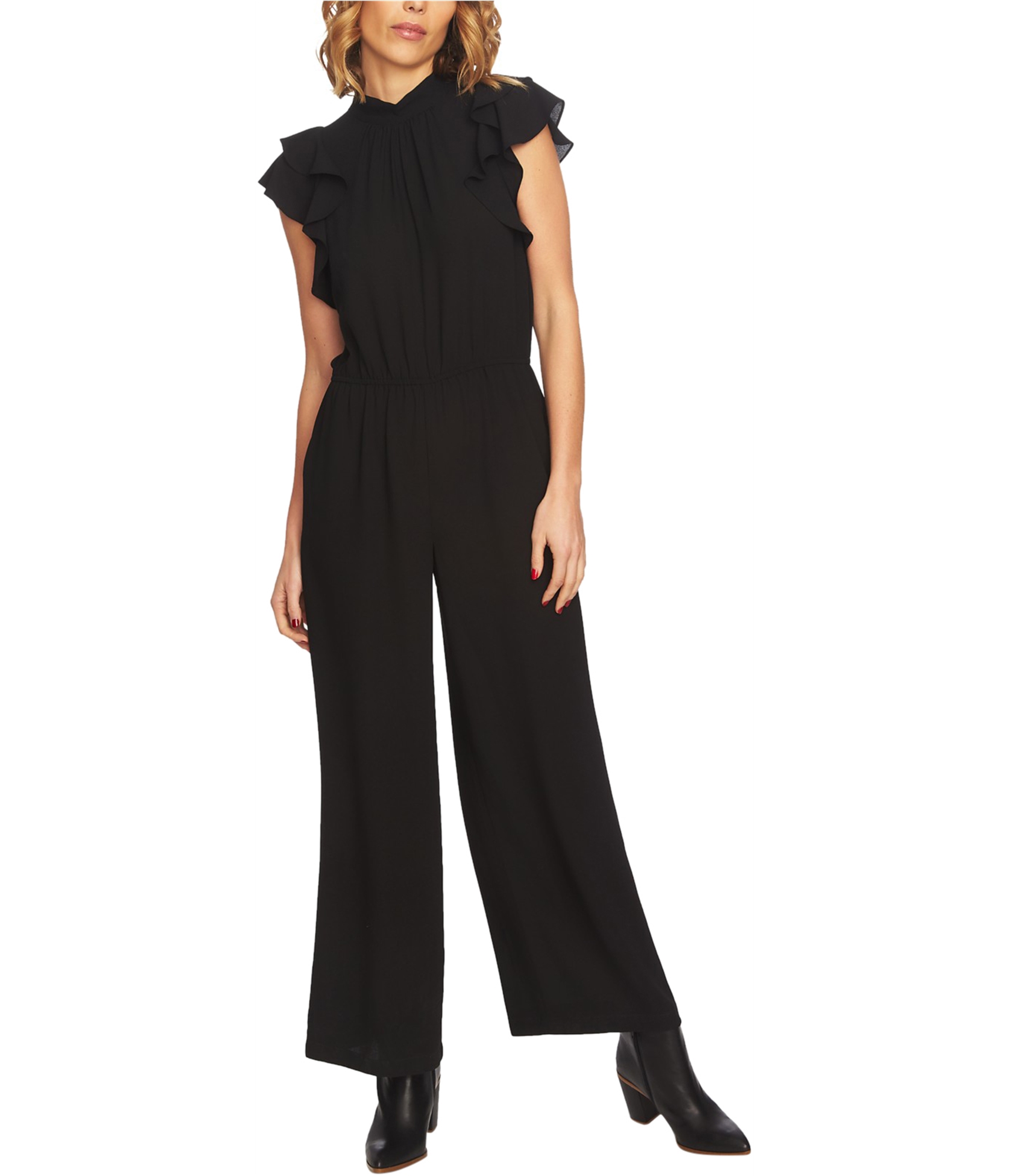 1.STATE Womens Flutter Sleeve Jumpsuit, Black, X-Large | eBay