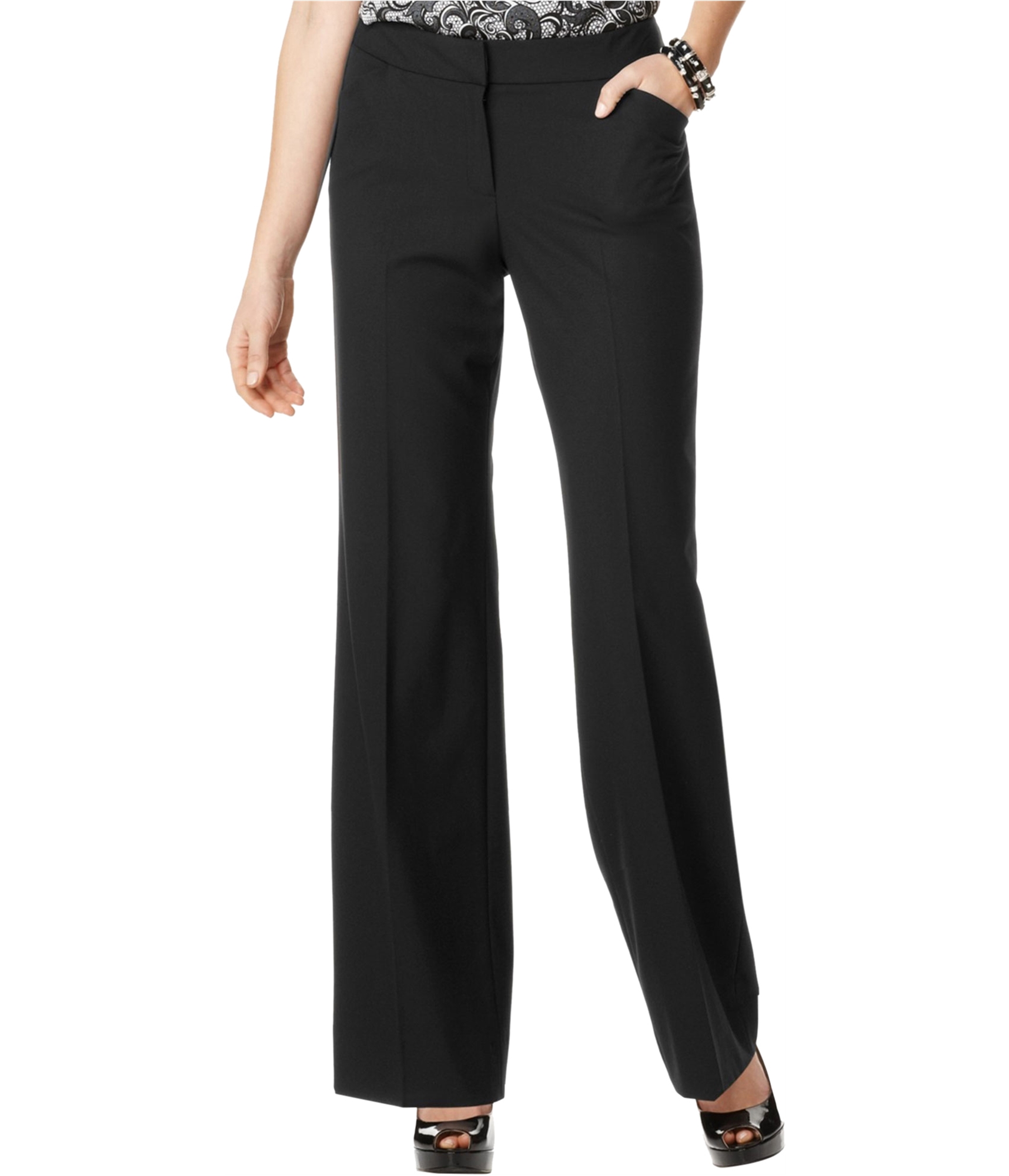 Tahari Womens Trey Casual Trouser Pants, Black, 2 884449964693 | eBay