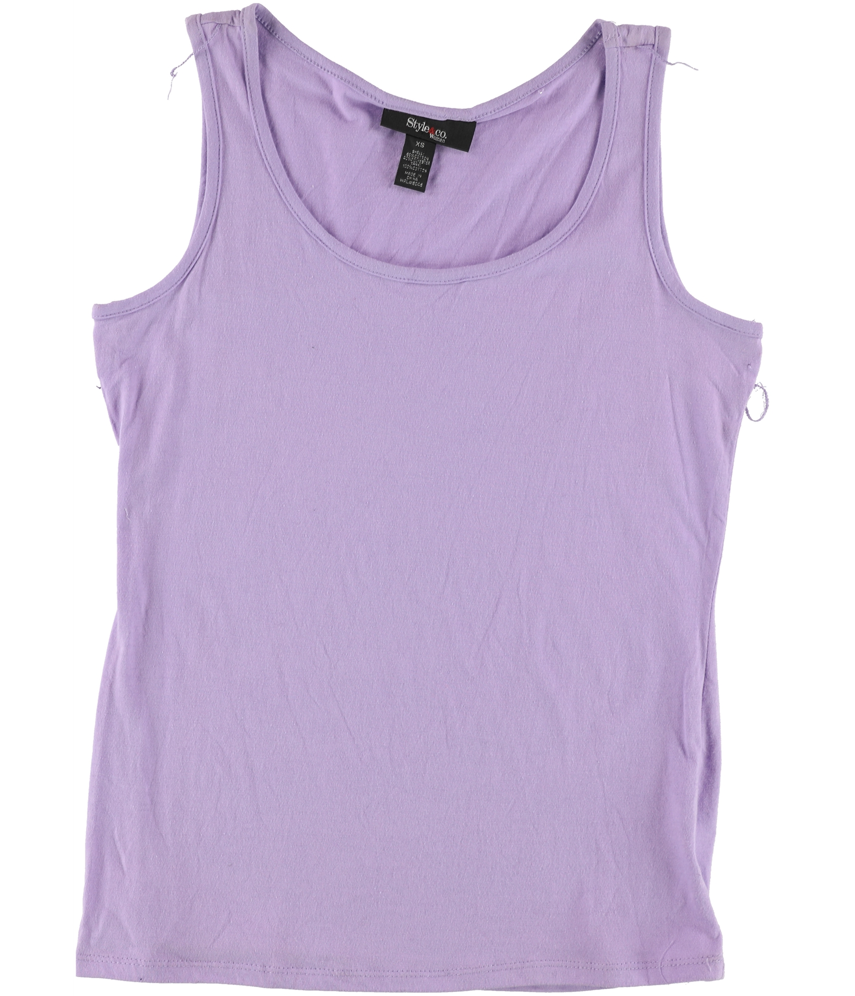 Style & Co. Womens Basic Tank Top, Purple, X-Small | eBay