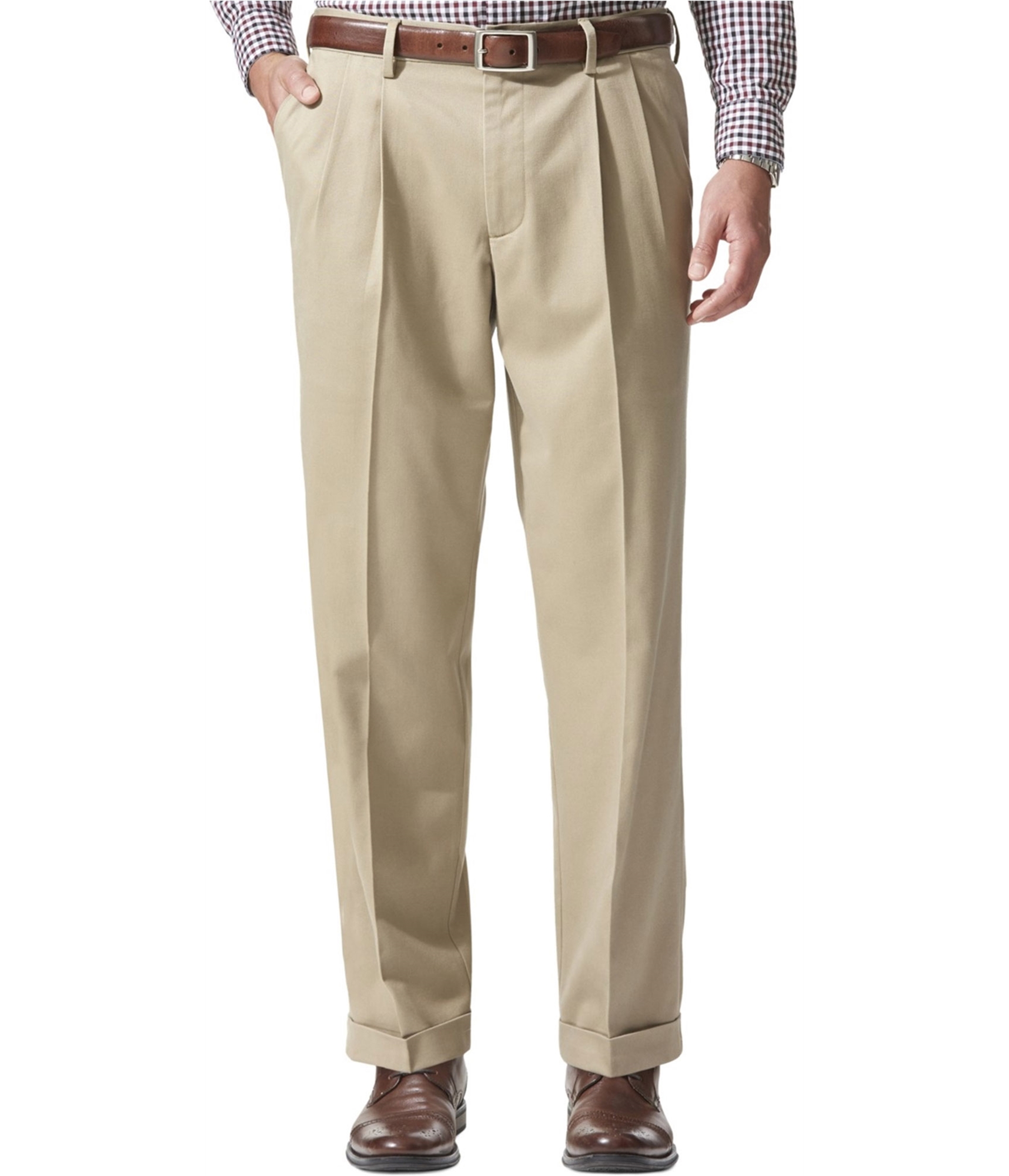 Geoffrey Beene Mens Comfort Casual Trouser Pants, Beige, 36W x 32L | eBay