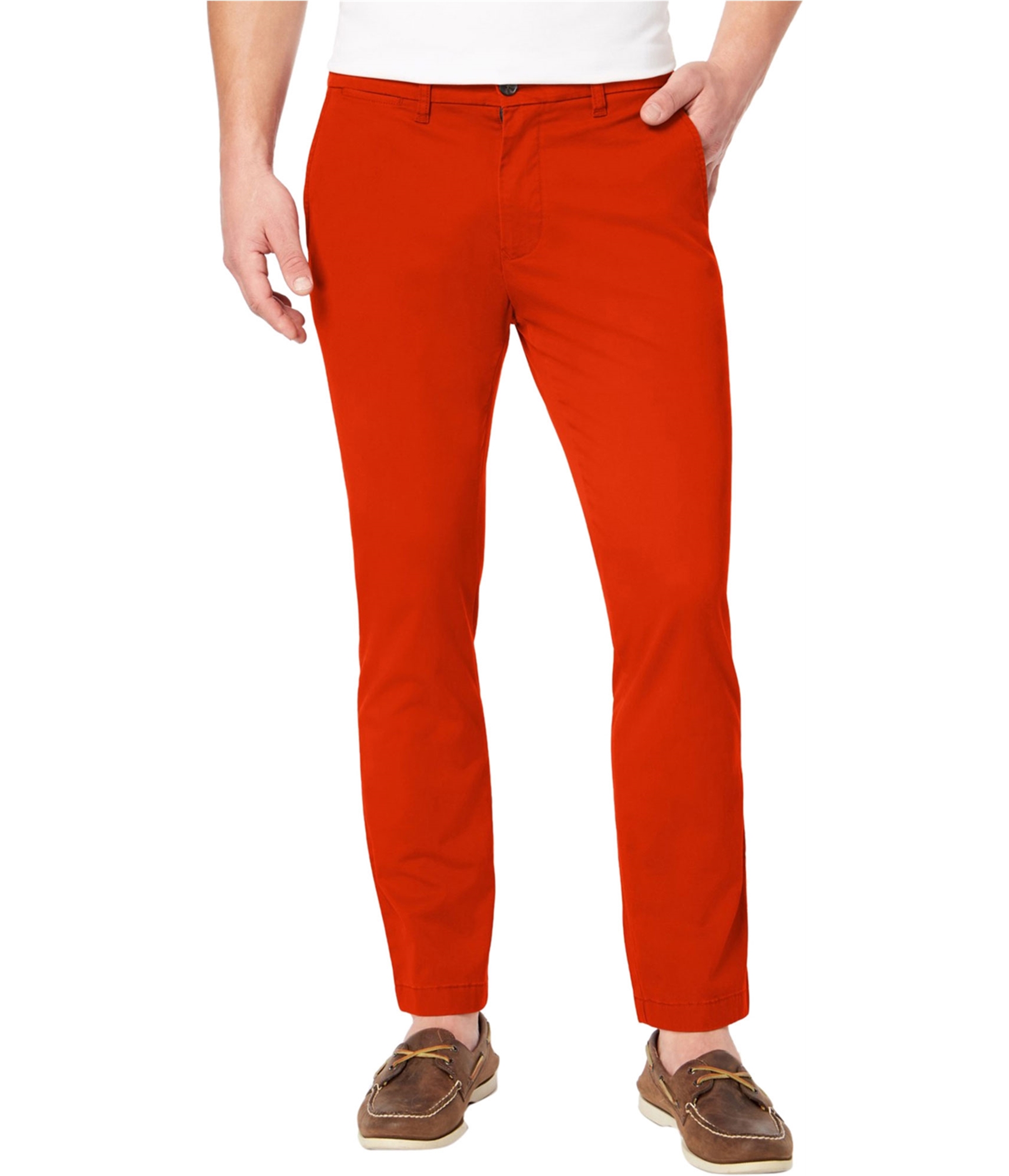 Tommy Hilfiger Mens Slim-Fit Casual Chino Pants, Red, 40W x 30L | eBay