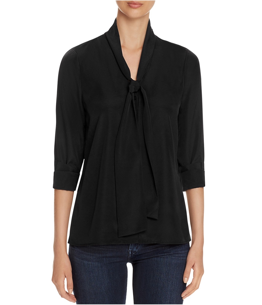 Finity Womens Silky Pullover Blouse, Black, 12 841387177721 | eBay