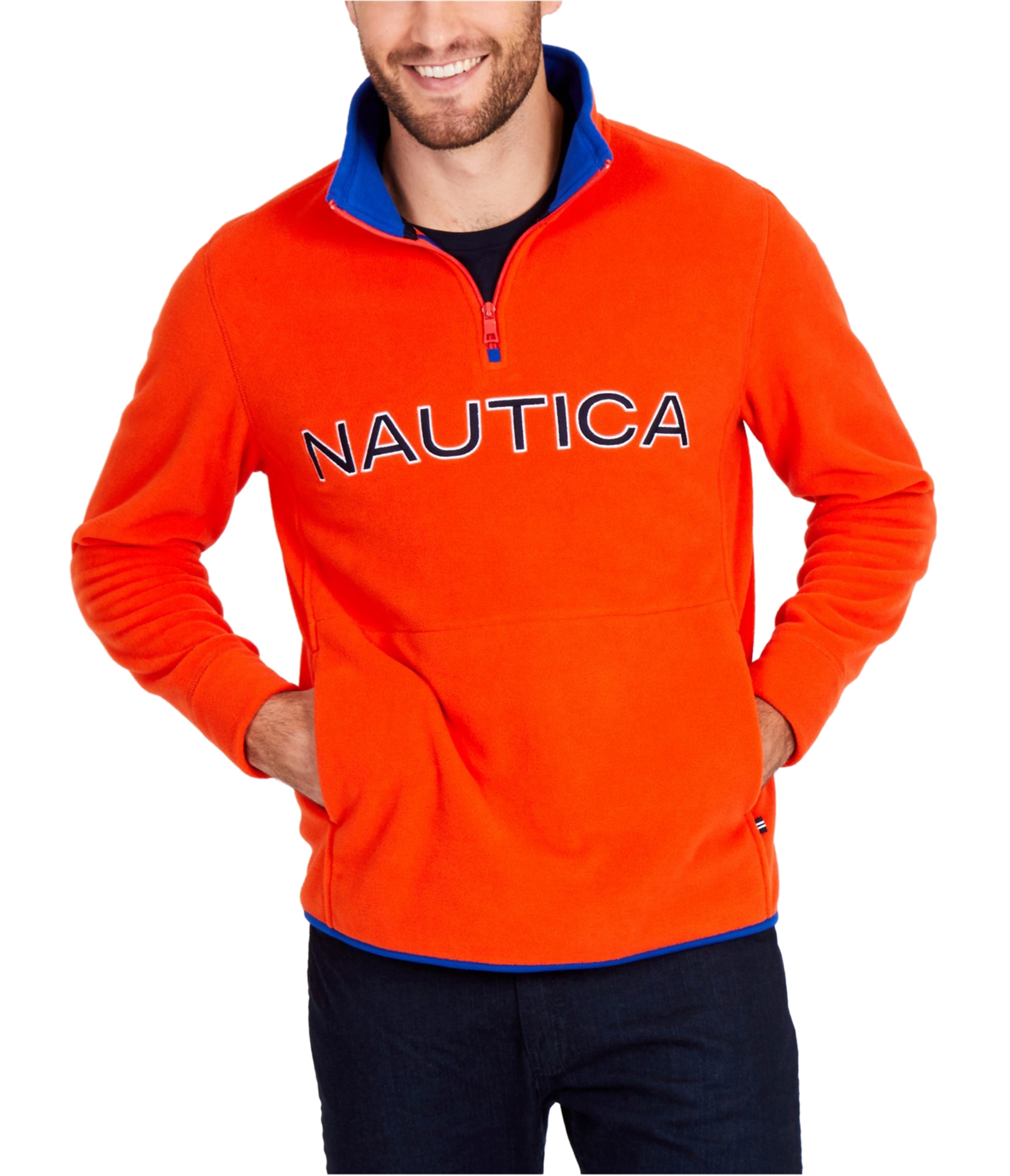 nautica half zip sweatshirt