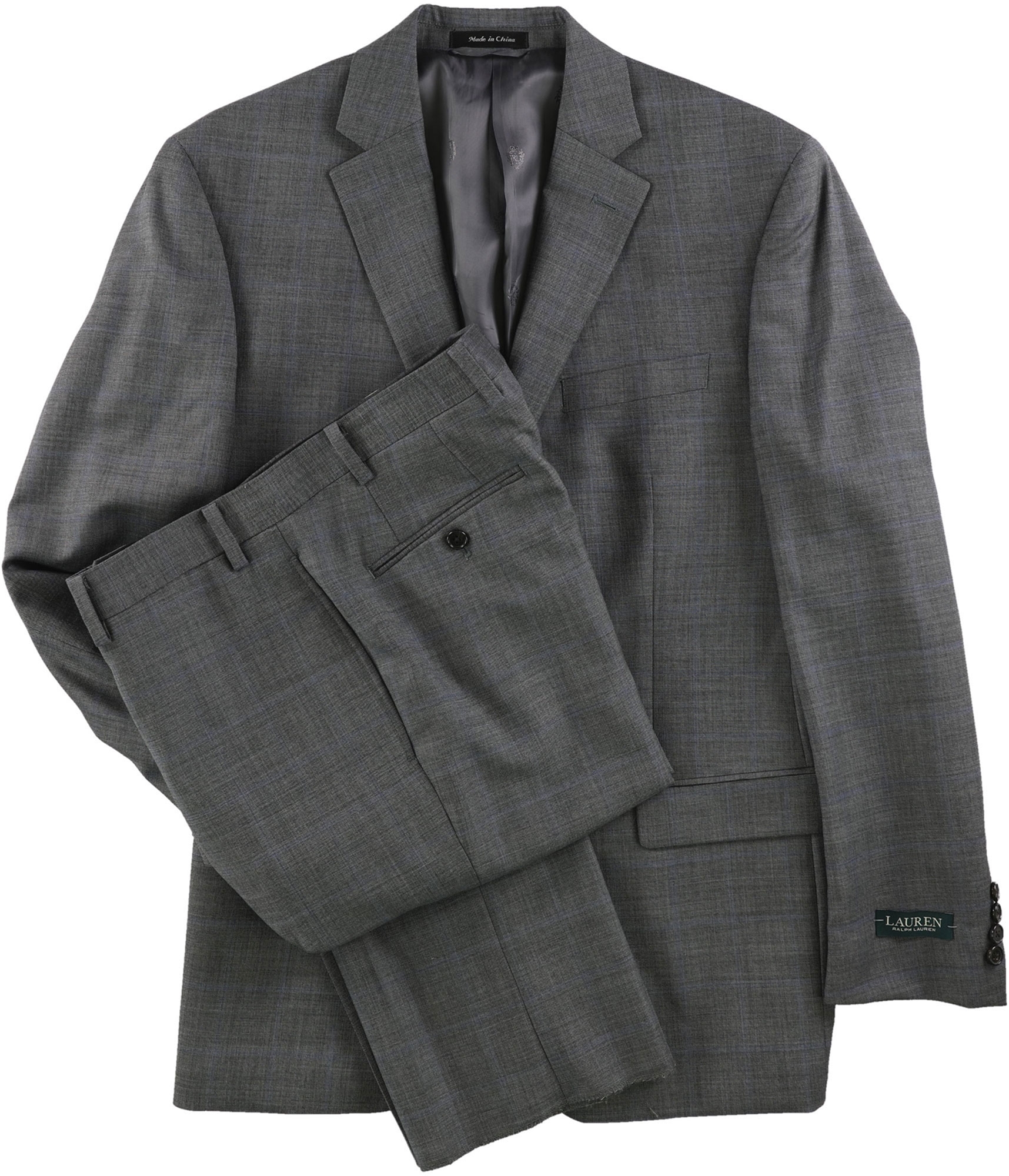 Pre-owned Ralph Lauren Mens Classic Fit Formal Tuxedo In Gray