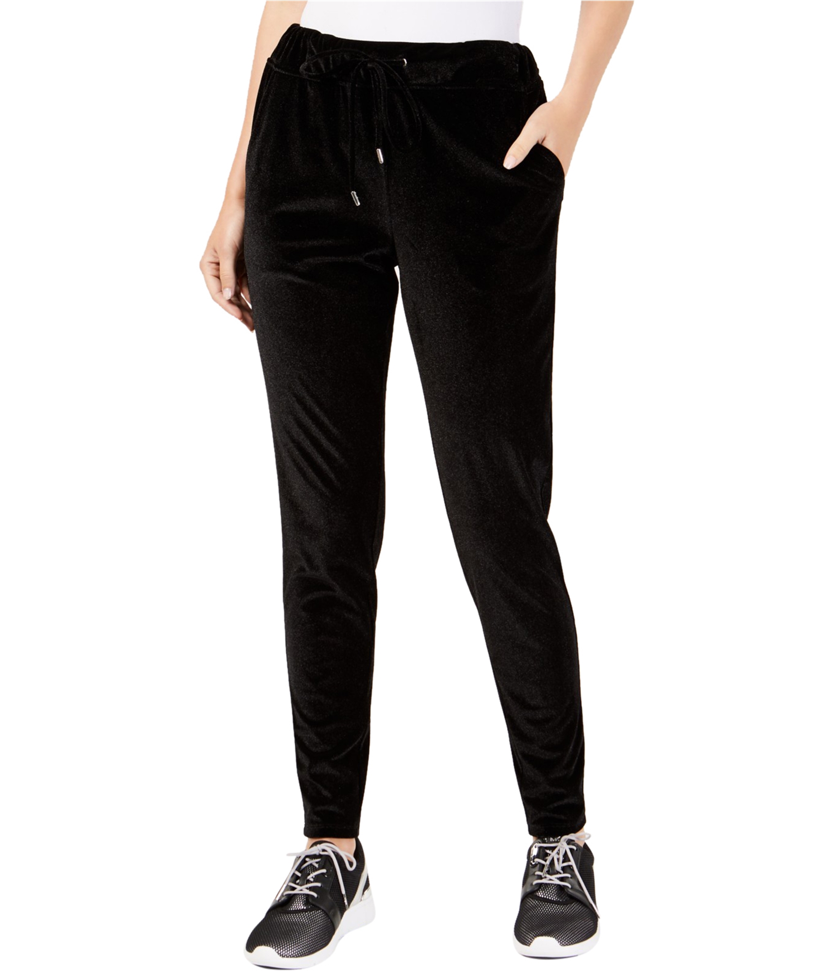 Michael Kors Womens Velvet Casual Jogger Pants, Black, Medium | eBay