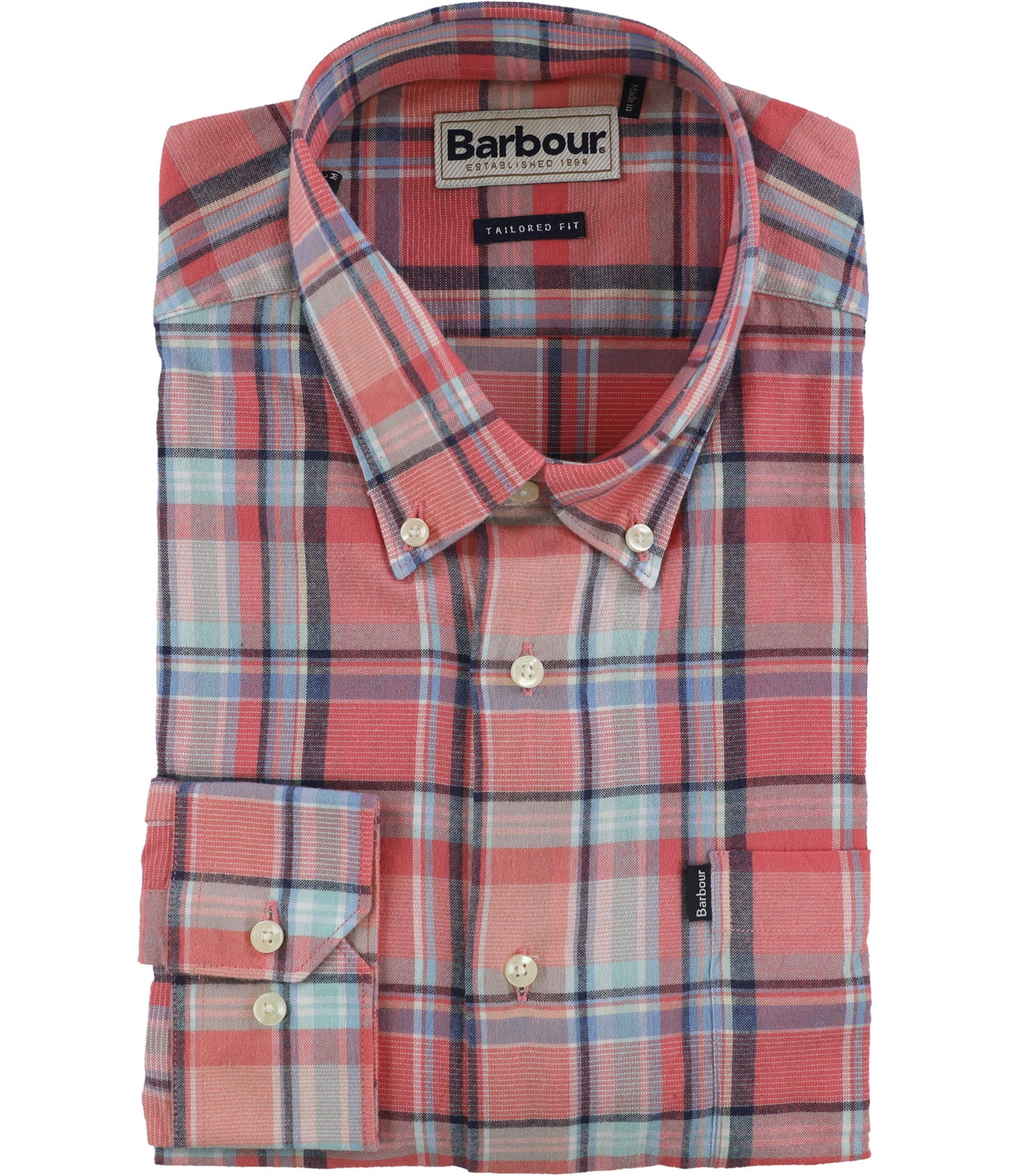 Barbour Mens Bram Plaid Button Up Shirt 