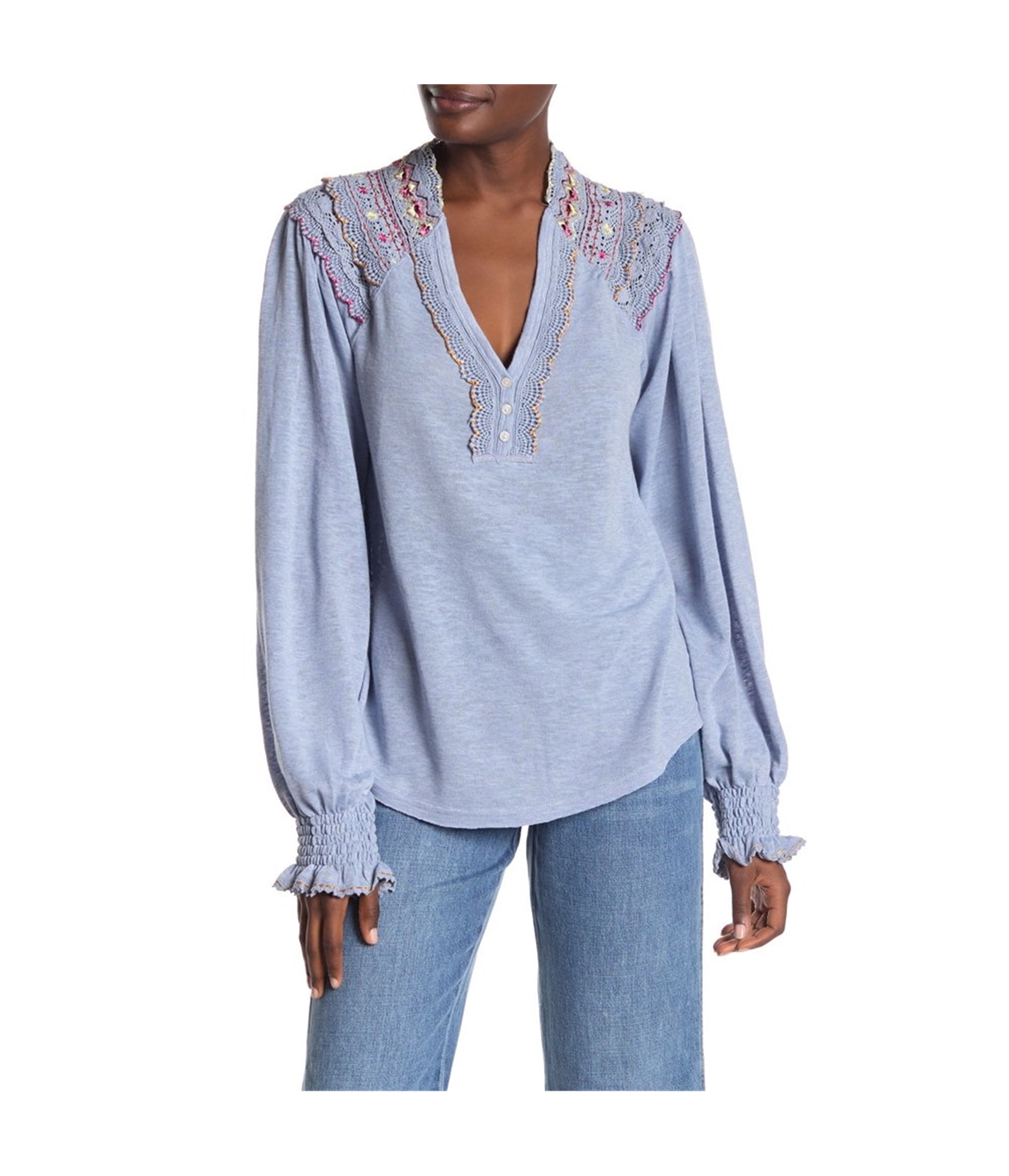 Free People Womens Siesta Fiesta Pullover Blouse | eBay