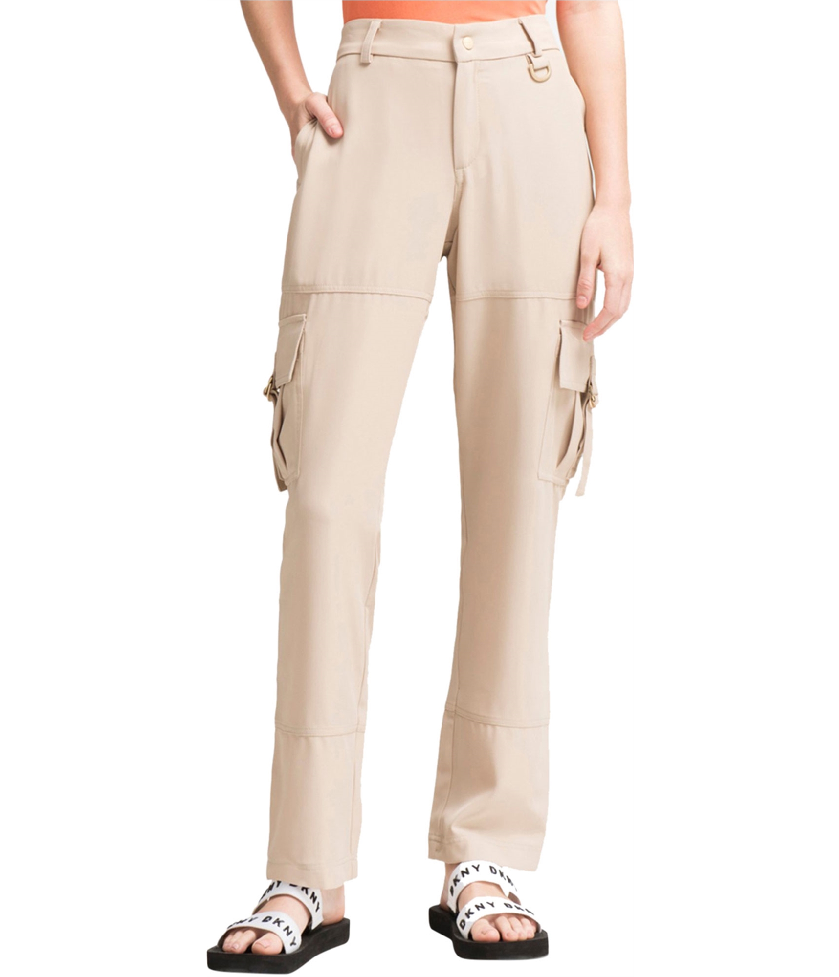 womens cargo pants beige