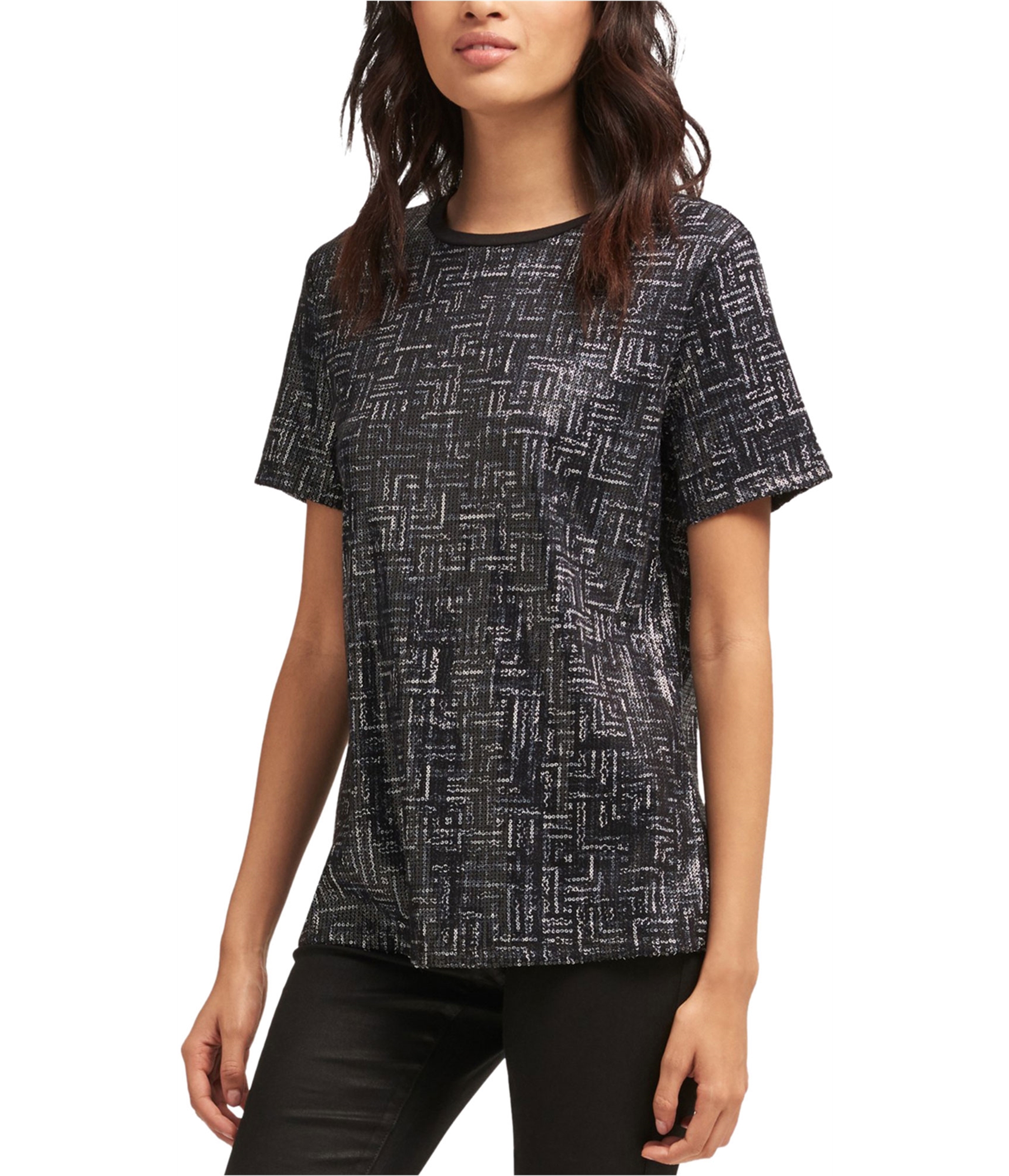 t shirt with sequin embellishment