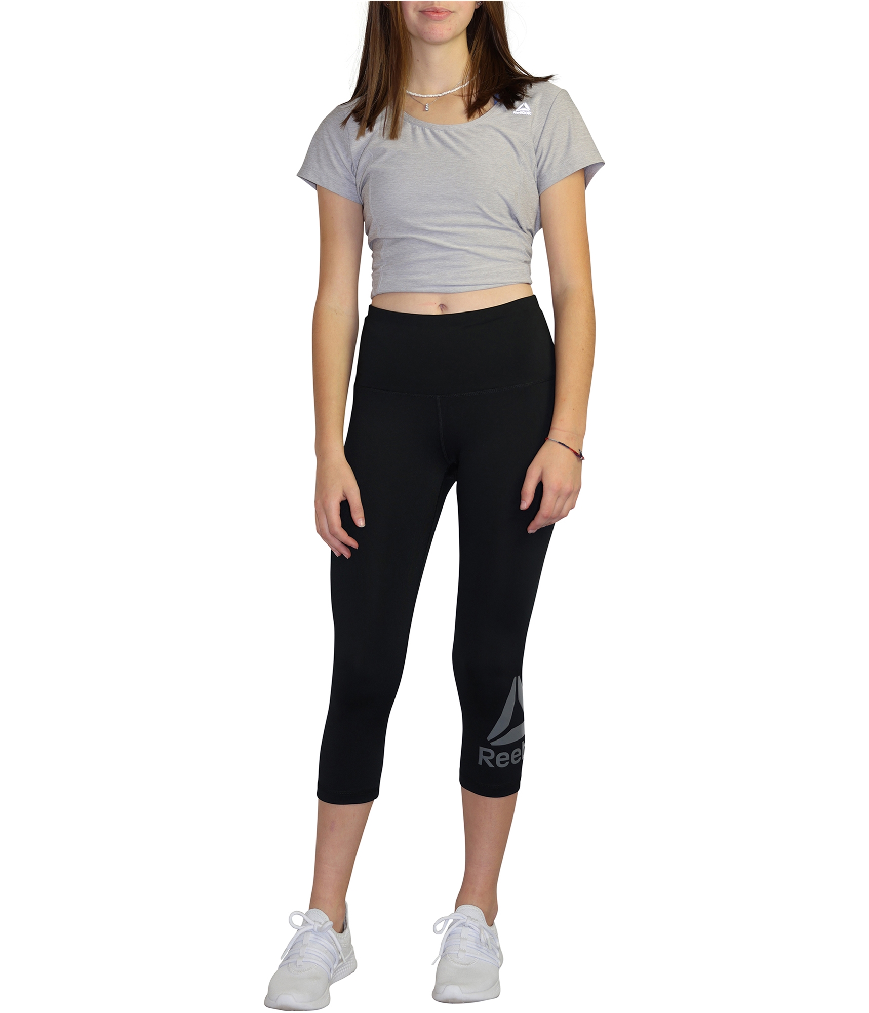  Reebok Womens Wanderlust Capri Compression Athletic Pants,  Grey, X-Small : Clothing, Shoes & Jewelry